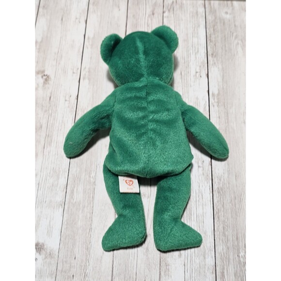 Ty Beanie Babies Lot of 4 Kicks Shamrocks Clover Erin Green Stuffed Animal Toys - Picture 10 of 12